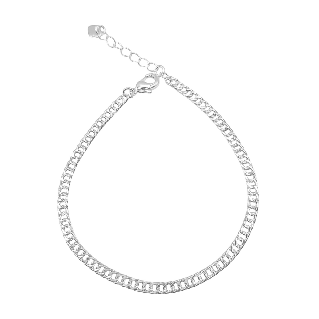 Pulseira Elos ajustável banhada em prata 925