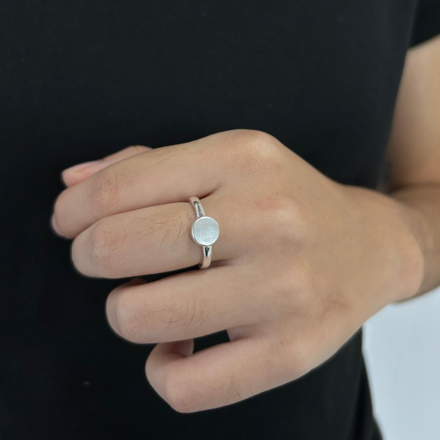 Anel Basic Ajustável - Banhado em prata 925