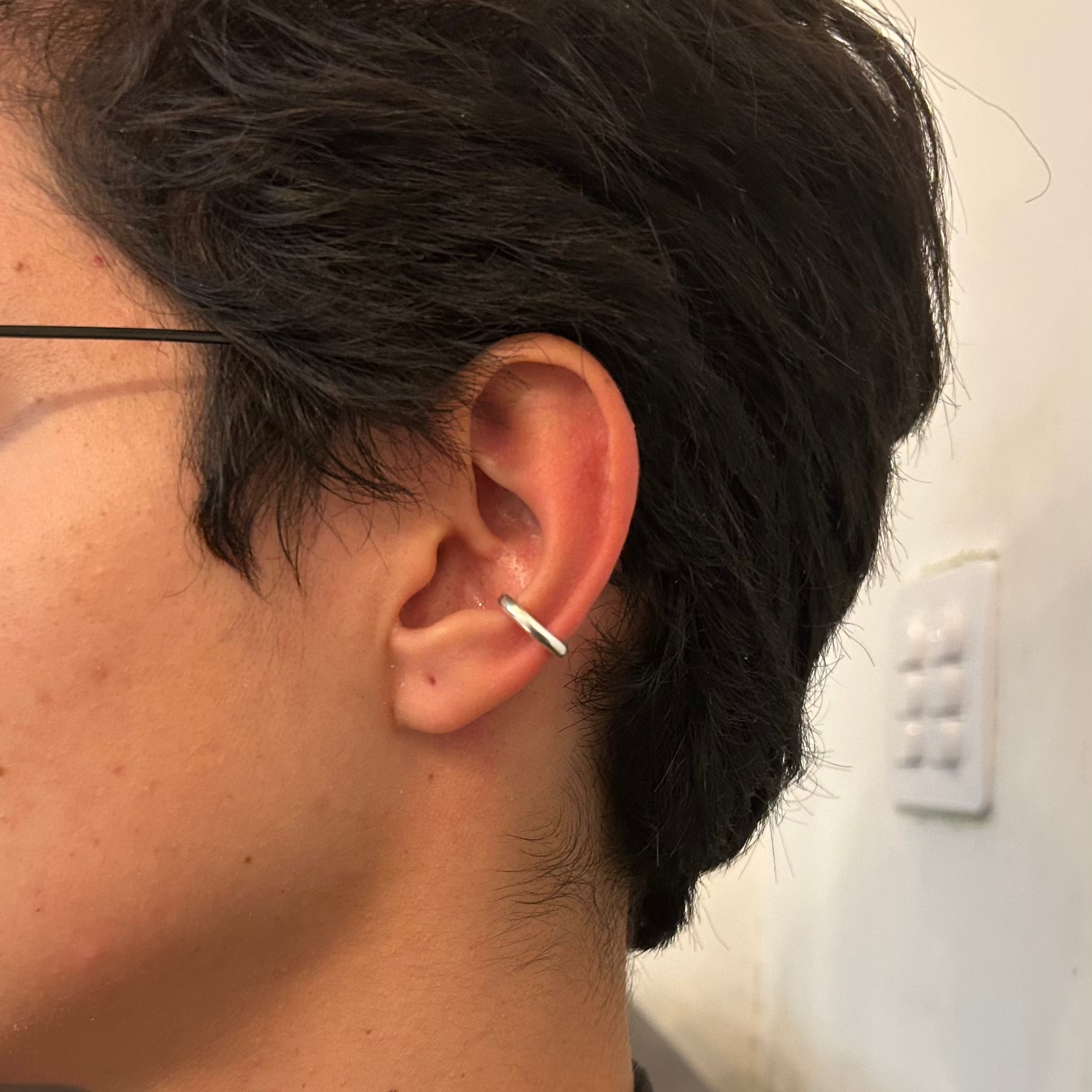 Piercing Com Design Robusto - Prata 925