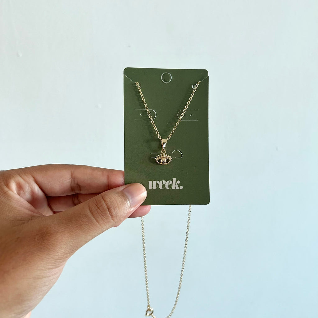 Colar Édra com corrente de 45cm - Banhado em prata 925 ou ouro 18k