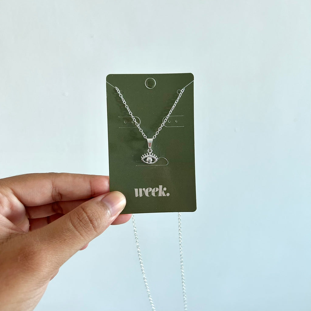 Colar Édra com corrente de 45cm - Banhado em prata 925 ou ouro 18k