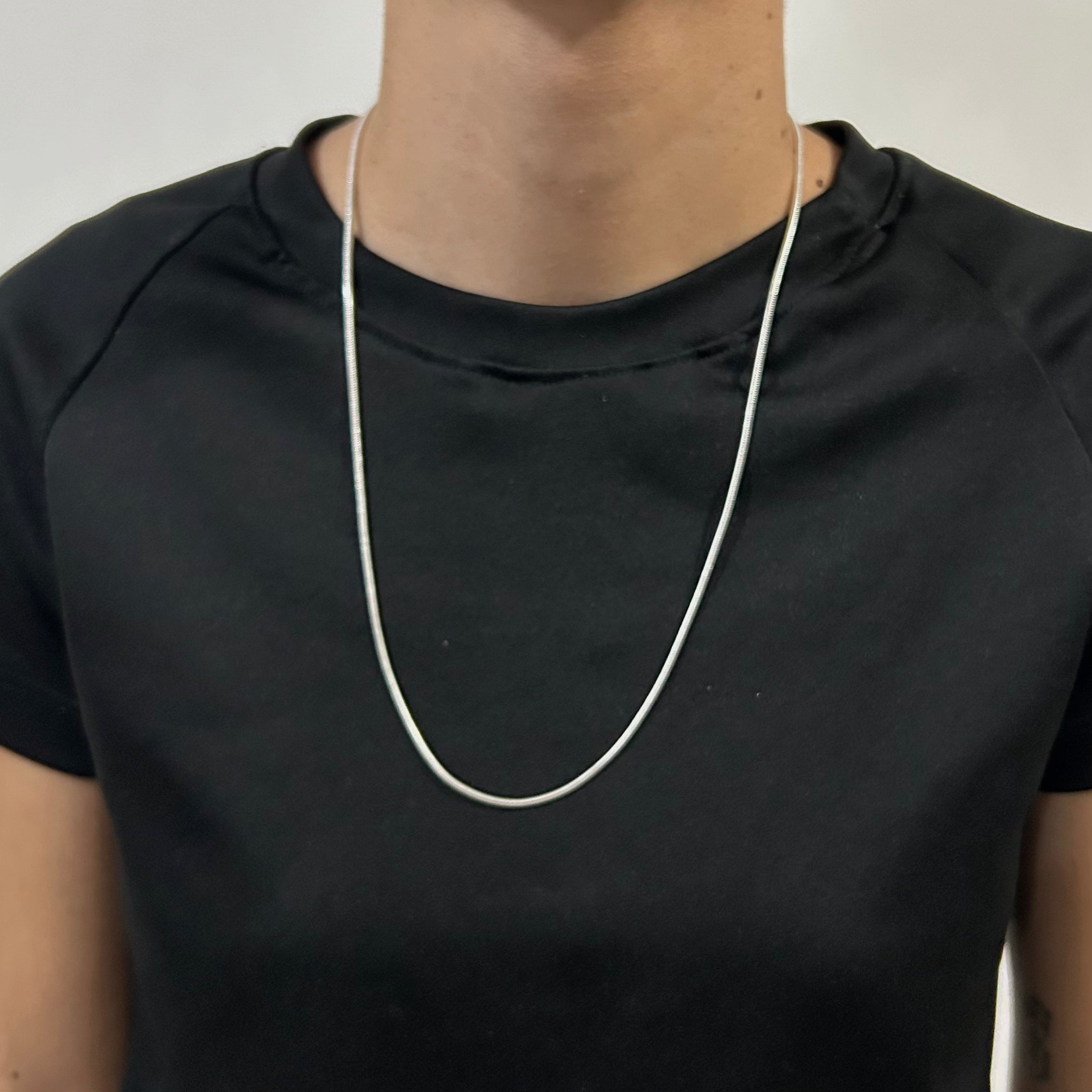 Corrente Max 60cm banhada em prata 925